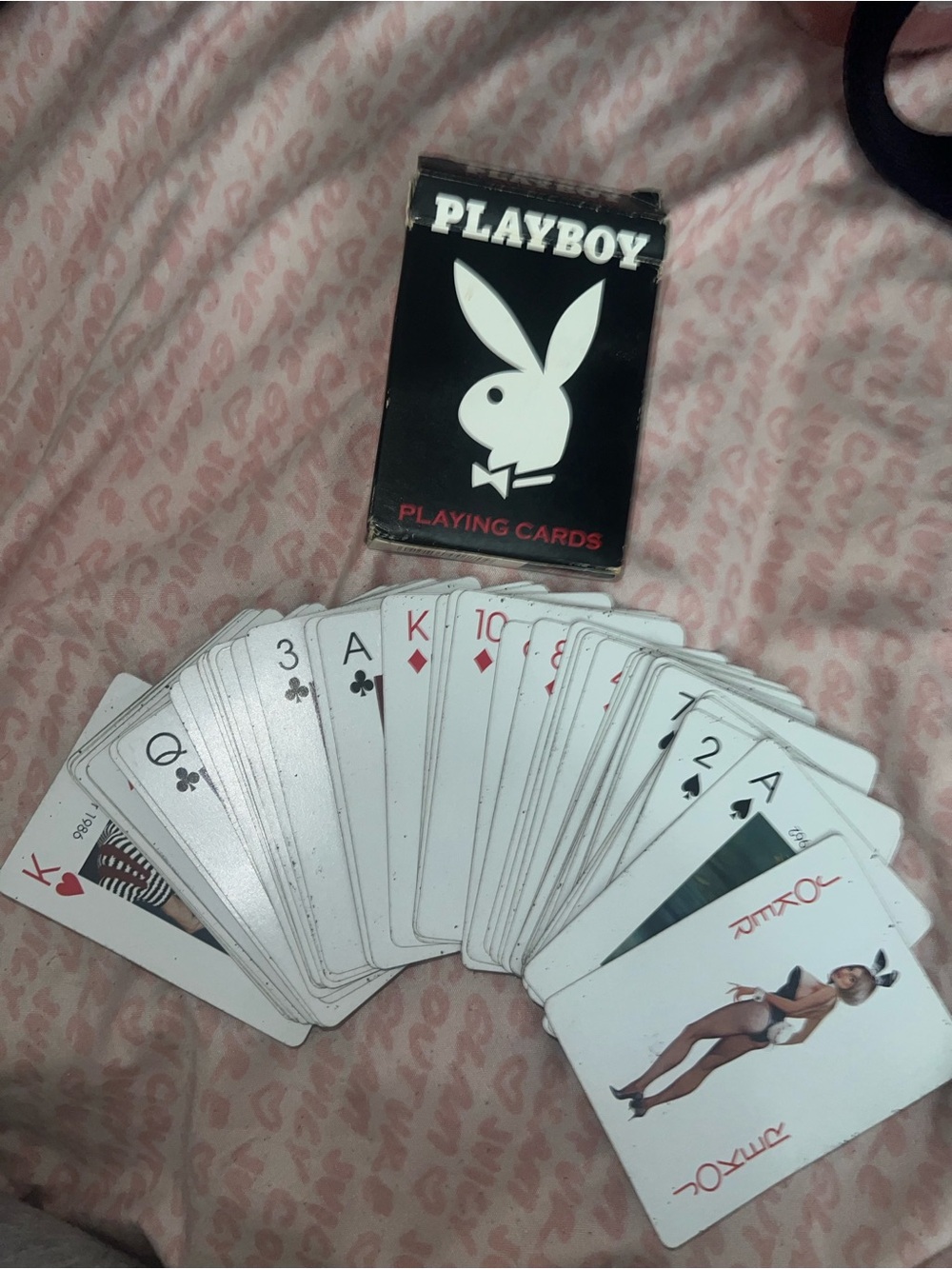 Vintage 2003 Playboy bunny playing cards with complete deck